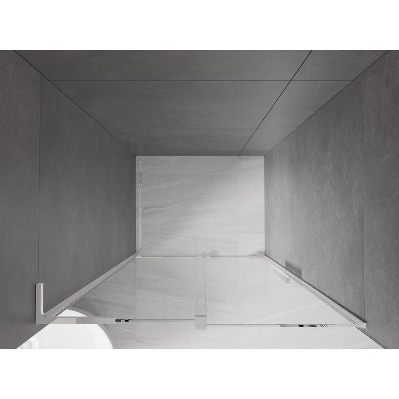 Mexen Velar L 110 cm Sliding Shower Door, Transparent, Chrome - 871-110-003-01-01