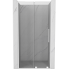 Mexen Velar L sliding shower door 110 cm, transparent, white - 871-110-003-01-20