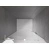 Mexen Velar L sliding shower door 100 cm, transparent, white - 871-100-003-01-20