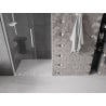 Mexen Velar L sliding shower door 110 cm, transparent, white - 871-110-003-01-20