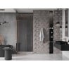 Mexen Velar L sliding shower door 100 cm, transparent, rose gold - 871-100-003-01-60