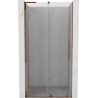 Mexen Velar L Sliding Shower Door 110 cm, Transparent, Rose Gold - 871-110-003-01-60