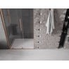Mexen Velar L sliding shower door 110 cm, transparent, brushed copper - 871-110-003-01-65