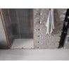 Mexen Velar L sliding shower door 110 cm, transparent, brushed copper - 871-110-003-01-65