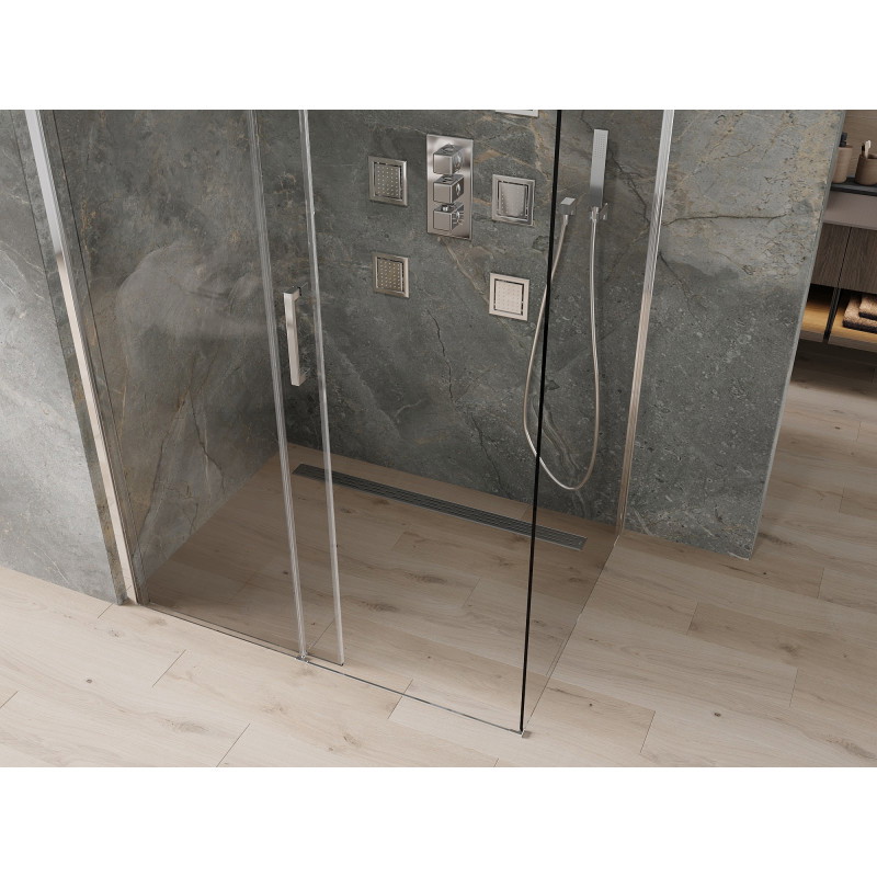 Mexen Omega sliding shower cabin 110 x 70 cm, transparent, chrome - 825-110-070-01-00