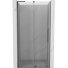 Mexen Velar L 90 cm Sliding Shower Door, Transparent, Brushed Gun Gray - 871-090-003-01-66