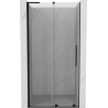 Mexen Velar L shower sliding door 90 cm, transparent, black - 871-090-003-01-70