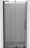 Mexen Velar L sliding shower door 90 cm, transparent, black - 871-090-003-01-70