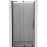Mexen Velar L sliding shower door 110 cm, transparent, black - 871-110-003-01-70