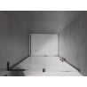 Mexen Velar L sliding shower door 110 cm, transparent, black - 871-110-003-01-70