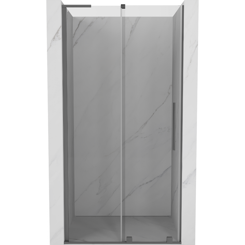 Mexen Velar L 90 cm sliding shower door, transparent, gun metal - 871-090-003-01-95