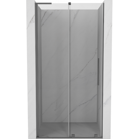 Mexen Velar L 90 cm sliding shower door, transparent, gun metal - 871-090-003-01-95