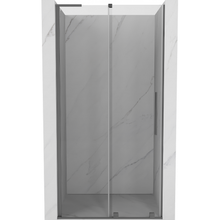 Mexen Velar L sliding shower door 120 cm, transparent, gun metal - 871-120-003-01-95