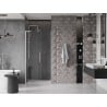 Mexen Velar L sliding shower door 90 cm, transparent, brushed nickel - 871-090-003-01-97