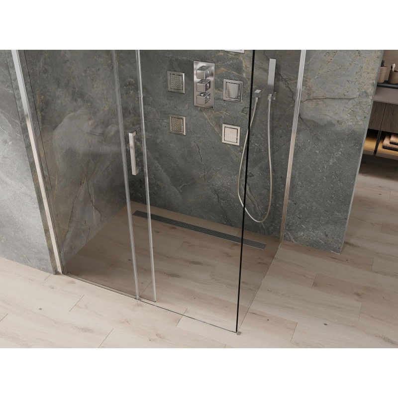 Mexen Omega Sliding Shower Enclosure 110 x 90 cm, Transparent, Chrome - 825-110-090-01-00