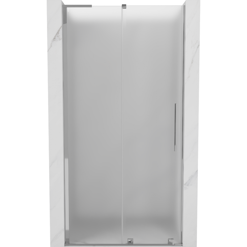 Mexen Velar L sliding shower door 100 cm, frost, chrome - 871-100-003-31-01
