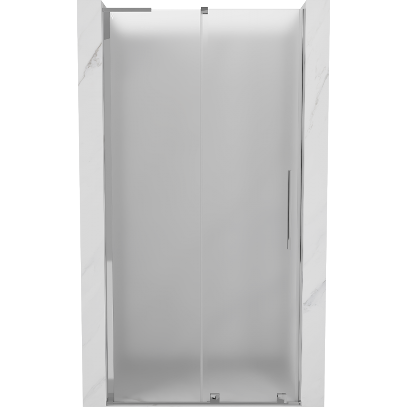 Mexen Velar L sliding shower door 90 cm, frost, chrome - 871-090-003-31-01