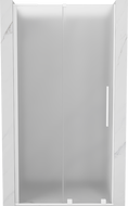 Mexen Velar L sliding shower doors 120 cm, frosted, white - 871-120-003-31-20