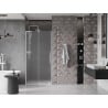 Mexen Velar L sliding shower door 120 cm, frost, white - 871-120-003-31-20