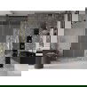 Mexen Velar L sliding shower door 100 cm, frosted, gold - 871-100-003-31-50