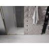 Mexen Velar L sliding shower door 120 cm, frosted, gold - 871-120-003-31-50