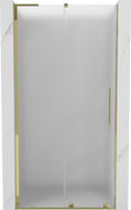 Mexen Velar L sliding shower door 120 cm, frosted, gold - 871-120-003-31-50