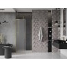 Mexen Velar L sliding shower door 90 cm, frost, brushed gold - 871-090-003-31-55