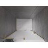 Mexen Velar L sliding shower door 90 cm, frost, brushed gold - 871-090-003-31-55