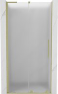 Mexen Velar L sliding shower door 120 cm, frosted, brushed gold - 871-120-003-31-55