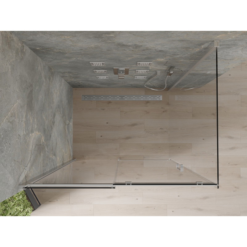 Mexen Omega sliding shower enclosure 120 x 70 cm, transparent, chrome - 825-120-070-01-00