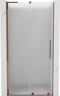 Mexen Velar L sliding shower door 120 cm, frosted, pink gold - 871-120-003-31-60
