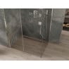 Mexen Omega extendable shower cubicle 120 x 80 cm, Transparent, Chrome - 825-120-080-01-00