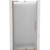 Mexen Velar L Sliding Shower Door 100 cm, Frosted, Brushed Copper - 871-100-003-31-65