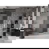 Mexen Velar L sliding shower door 110 cm, frost, brushed gun gray - 871-110-003-31-66