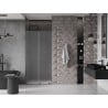 Mexen Velar L 120 cm Sliding Shower Doors, Frosted, Brushed Gun Gray - 871-120-003-31-66