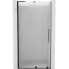 Mexen Velar L 90 cm Sliding Shower Door, Frosted, Black - 871-090-003-31-70
