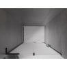 Mexen Velar L sliding shower door 110 cm, frost, black - 871-110-003-31-70