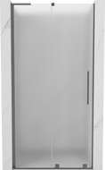 Mexen Velar L sliding shower door 90 cm, frosted, gun metal - 871-090-003-31-95