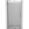 Mexen Velar L 100 cm Sliding Shower Door, Frosted, Gun Metal - 871-100-003-31-95