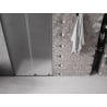 Mexen Velar L sliding shower door 110 cm, frost, gun metal - 871-110-003-31-95