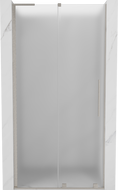Mexen Velar L Sliding Shower Door 90 cm, Frosted, Brushed Nickel - 871-090-003-31-97