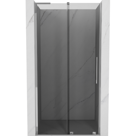Mexen Velar L sliding shower door 110 cm, graphite, chrome - 871-110-003-41-01