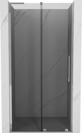 Mexen Velar L Sliding Shower Door 120 cm, Graphite, Chrome - 871-120-003-41-01