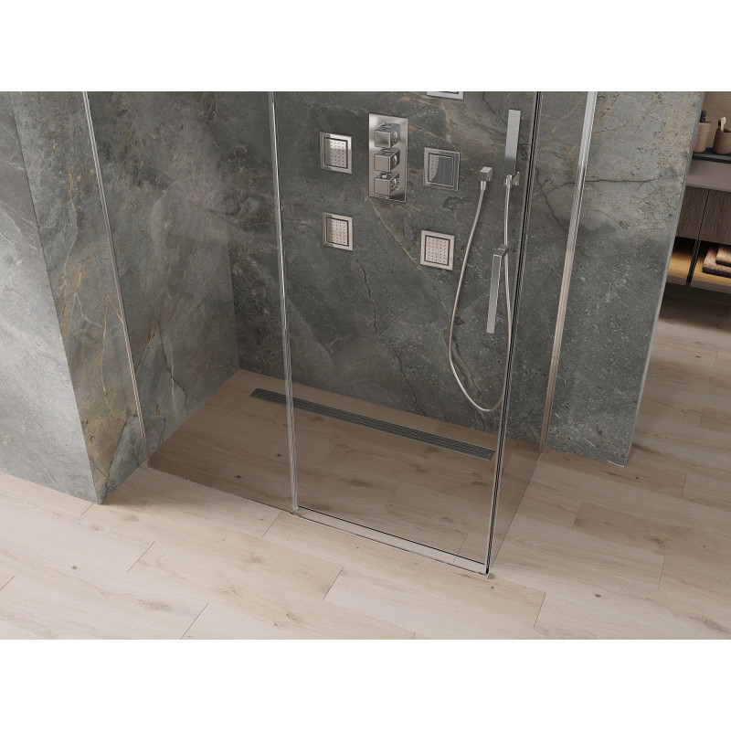 Mexen Omega sliding shower cabin 130 x 70 cm, transparent, chrome - 825-130-070-01-00