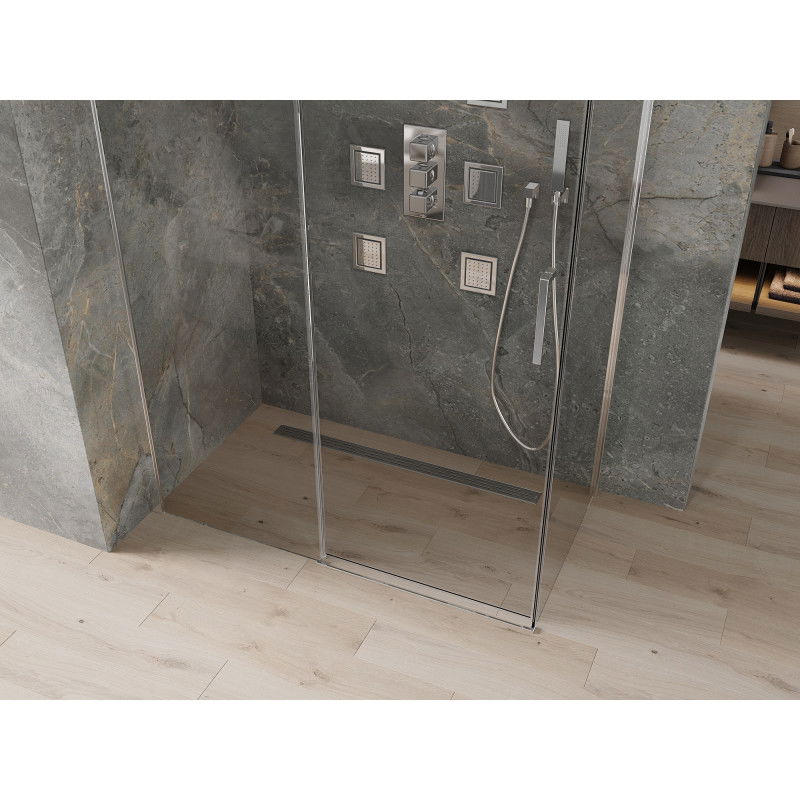 Mexen Omega Sliding Shower Enclosure 130 x 70 cm, Transparent, Chrome - 825-130-070-01-00