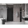 Mexen Velar L sliding shower door 110 cm, graphite, chrome - 871-110-003-41-01