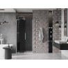 Mexen Velar L 90 cm Sliding Shower Door, Graphite, White - 871-090-003-41-20