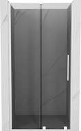 Mexen Velar L sliding shower door 120 cm, graphite, white - 871-120-003-41-20