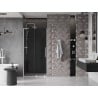 Mexen Velar L sliding shower door 100 cm, graphite, white - 871-100-003-41-20