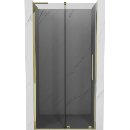 Mexen Velar L Shower Doors Sliding 90 cm, Graphite, Gold - 871-090-003-41-50
